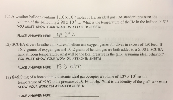 Answered: 12. A helium balloon is attached to the…