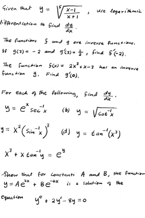 Solved Irayeti Ation To Find D Dx The Functions Om G Are Chegg Com