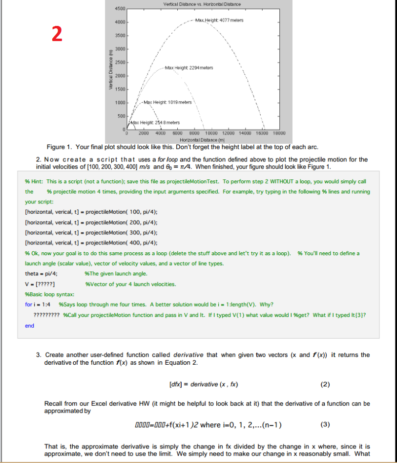 Vertical Distance ys. Horizontal Distance 4500 ax Heih4077 meers 4000 2 3500 3000 2500 2000 1500 1000Max Heignt 1019 meters M