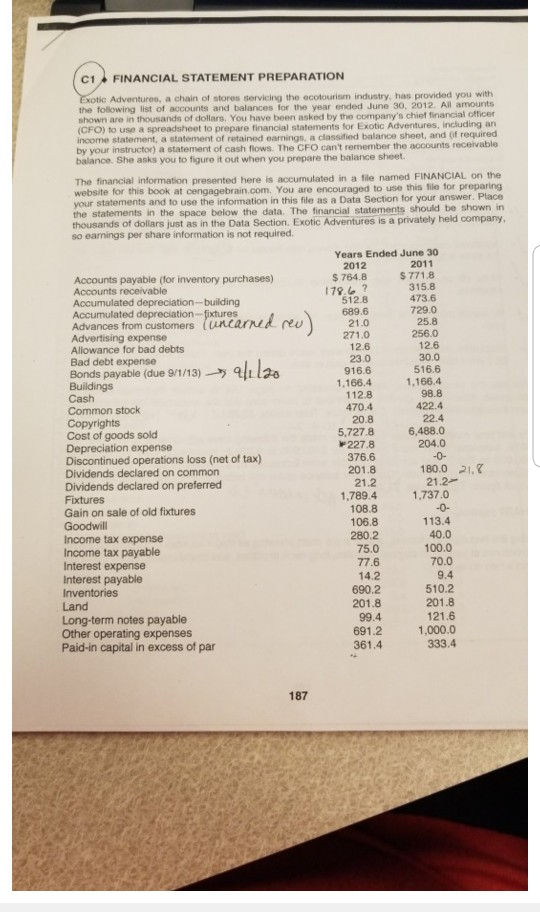 solved the statement of cash flow needs to look like this cash flow needs