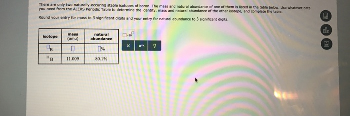 Solved There Are Only Two Naturally Occuring Stable Isotopes Of Boron 1 Answer Transtutors