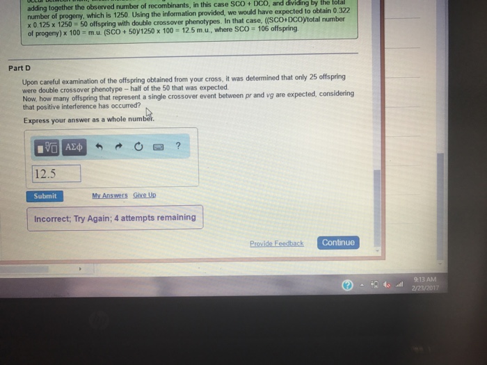 Upon Careful Examination Of The Offspring Obtained Chegg Com