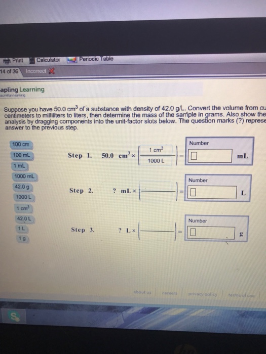 Calculator L Penodic Table 苧pnnt 14 Of 36 Apling Chegg Com