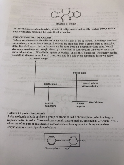 I Did A Lab On Azo Dyes I Need Help With The Post Chegg 