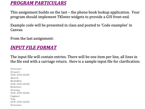 Phone Book Application Fest Name Last Name Phone N Chegg Com