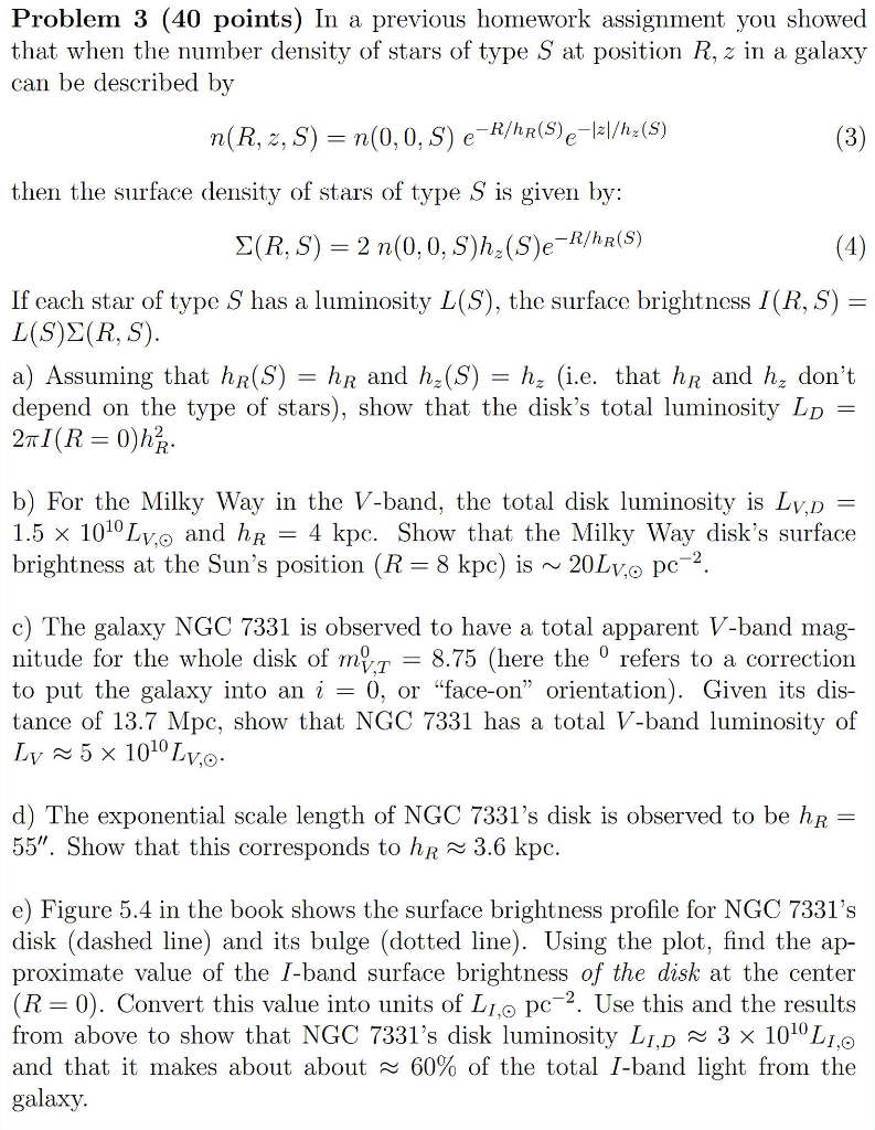 Problem 3 40 Points In A Previous Homework Assig Chegg Com