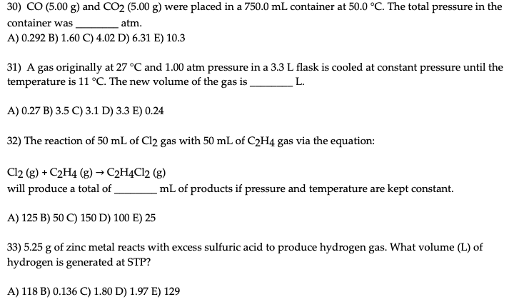 4. A container contains 32 g of O2 at a temperature TThe pressure