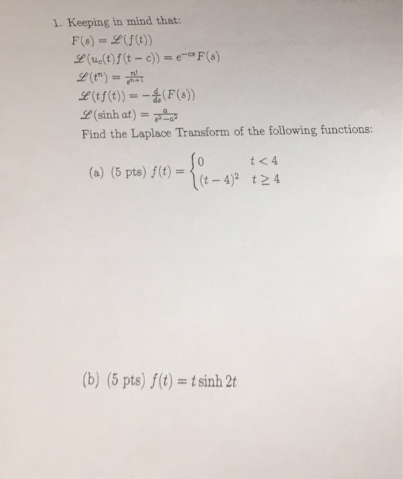Solved Keeping In Mind That F S L F T L U C T F T Chegg Com