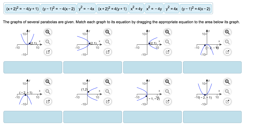 Solved Y 1 2 4 X 2 Y2 4x X2 4y X2 4y X 2 2 4 Y 1 Chegg Com