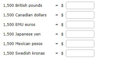 Solved The Table Lists Foreign Exchange Rates For August - 