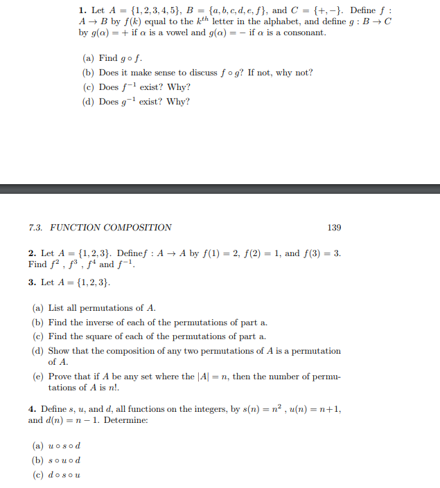 Solved 1 Let A 1 2 3 4 5 B A B C D E F And C Chegg Com