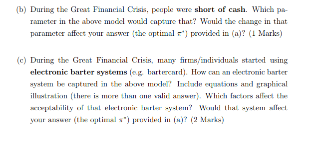 2 Existence Of Money Shortness Of Cash And Elect Chegg Com