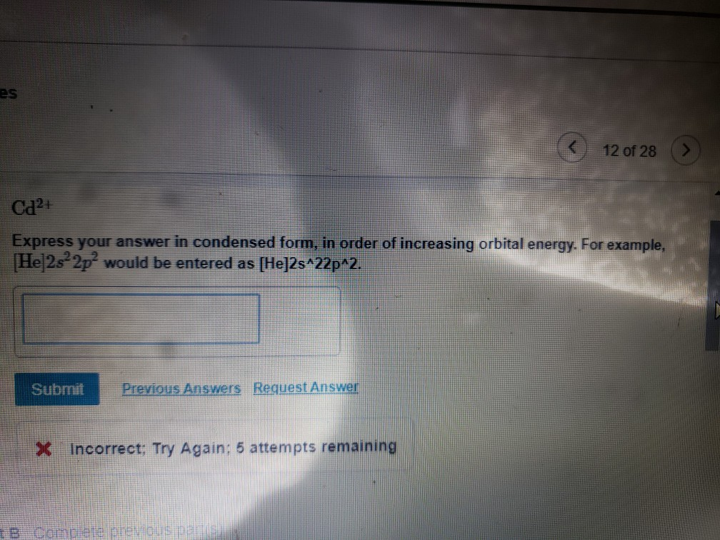 12 Solved: Condense Es Cd2 ... Of Your In Express (\u003e 28 Answer