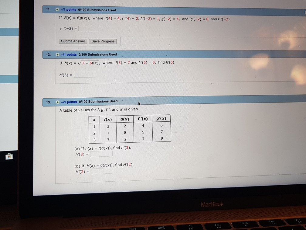 Solved 11 1 Points 0 100 Submissions Used If Chegg Com