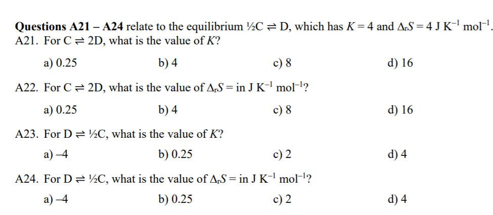 Solved D Which Has K 4 And Ars J K1 Mol 1 Questions Solved D Which Has K 4 And Ars J K1 Mol 1 Questions