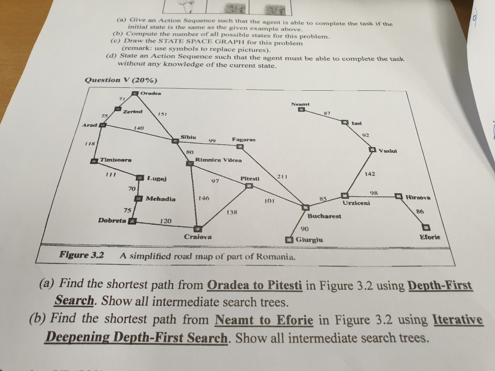 Give an Action Sequence such that the agent is able to complete the task if the initial state is the same as the given exampl