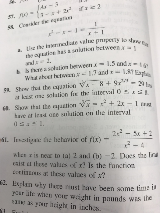 Solved Consider The Equation X 2 X 1 1 X 1 A Use Chegg Com