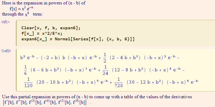 Solved Here Is The Expansion In Powers Of X B Of Thro Chegg Com