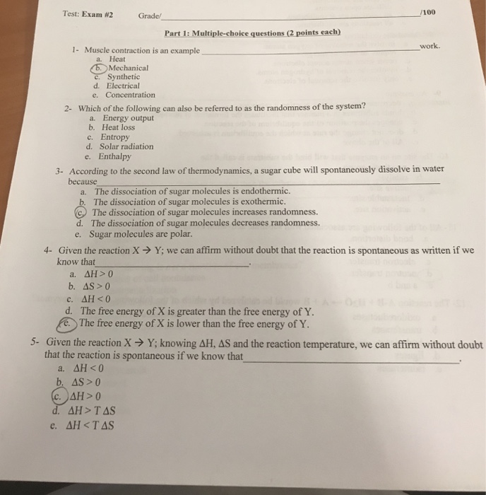 Part Q Solved: 1: Exam ... Grade #2 Multiple-choice /100 Test: