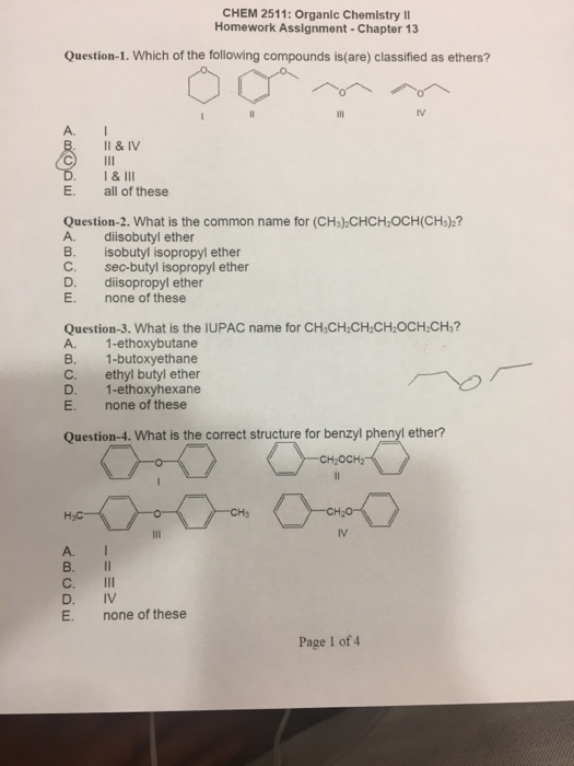 organic chemistry homework assignment help