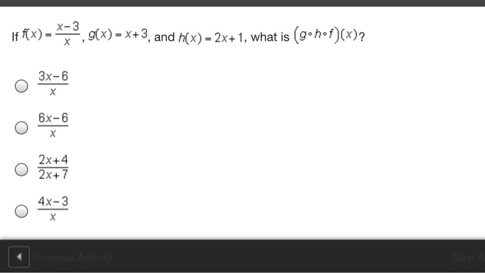 X 3 I X 3 And 2x 1 What Is O Hof C 3x 6 6x 6 Chegg 