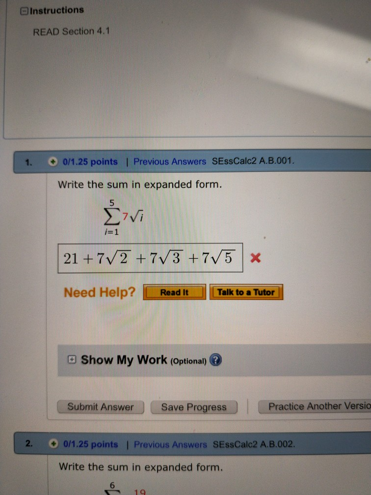 Solved Dinstructions Read Section 4 1 1 O 0 1 25 Points Chegg Com