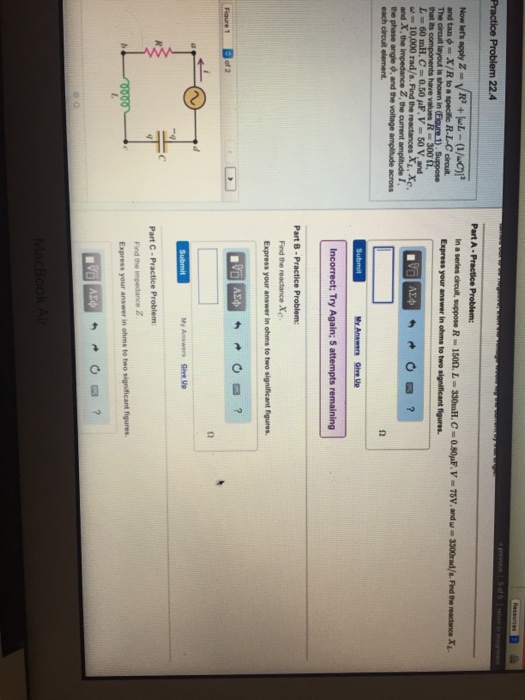 Solved Now Let S Apply Z Squareroot R 2 Omega L 1 Chegg Com