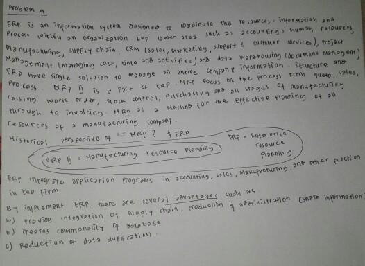 Provem ERP is an infor ma tion s1ste Process itu orgami eation tRp lo wer ra such as 2ccouning un resource supporte custtter
