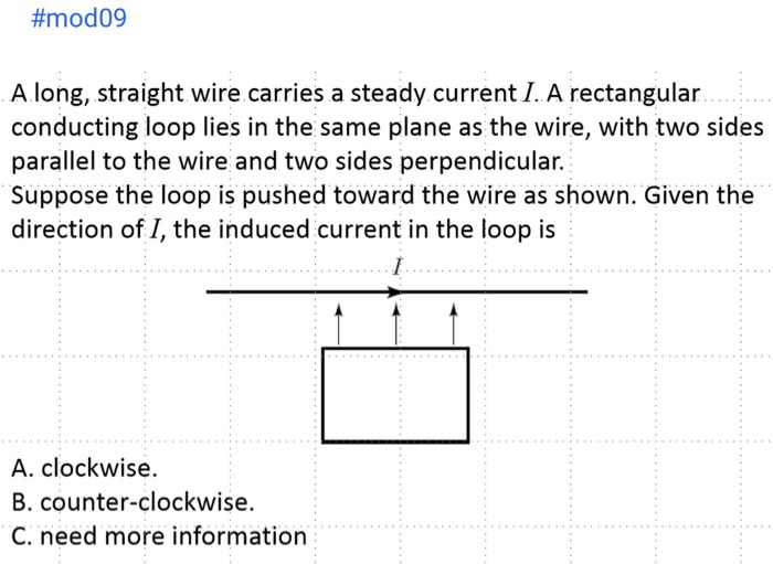 Solved A long, straight wire extends into and out of the