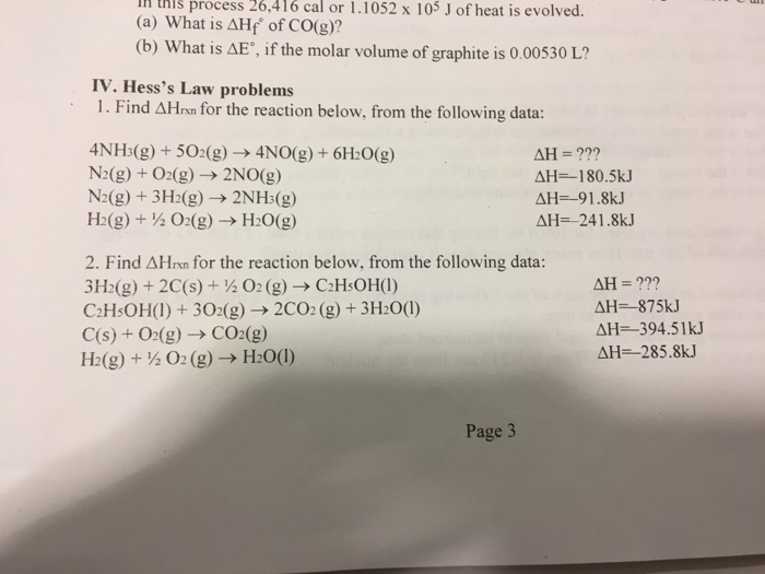 Solved Ih This Process 26 416 Cal Or 1 1052 X 105 J Of He Chegg Com