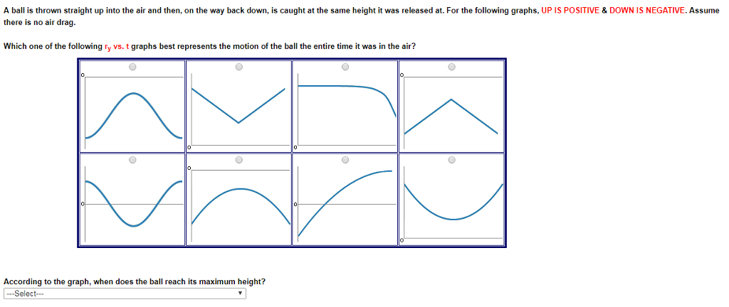 Solved A Ball Is Thrown Straight Up Into The Air And Then Chegg Com