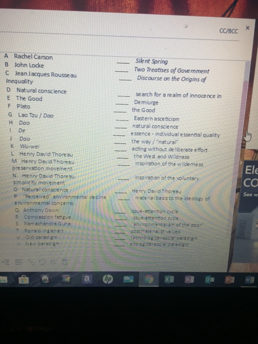 Cc c Silent Spring A Rachel Carson B John Locke Chegg Com