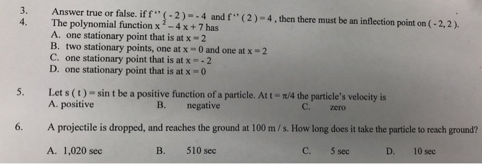 Solved 3 Answer True Or False Iff 2 4 And F 2 4 T Chegg Com