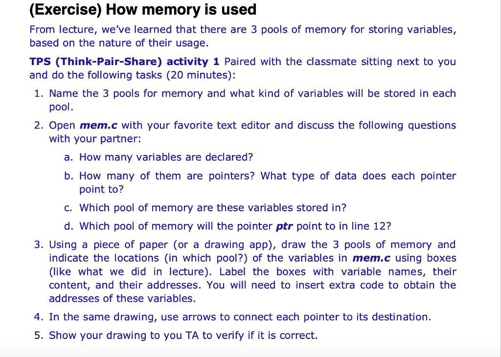 How to use memory pools