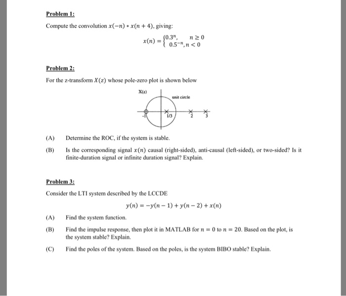 Solved Problem 1 Compute The Convolution X X N 4 G Chegg Com