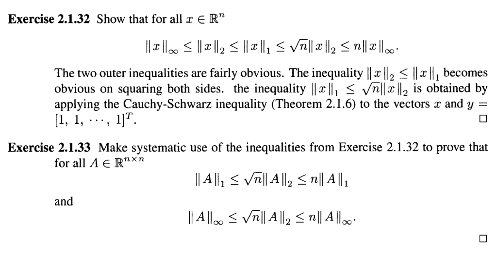 Solved Exercise 2 1 32 Show That For All X E Rt The Two O Chegg Com