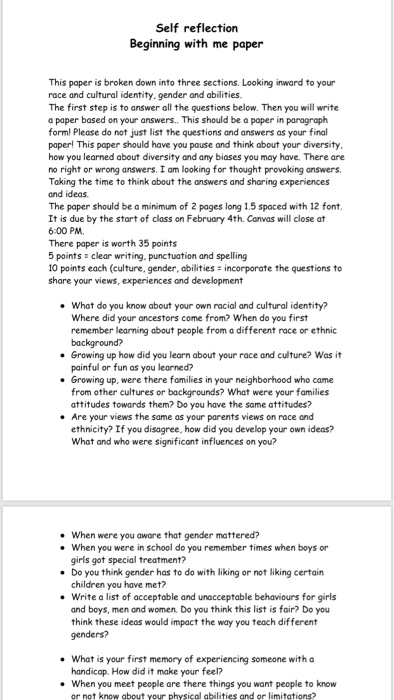 human development reflection paper