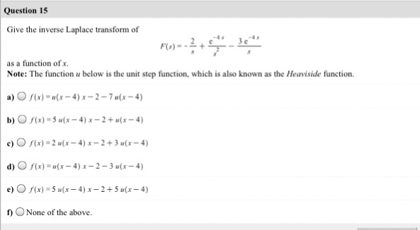 Solved Give The Inverse Laplace Transform Of F S 2 S Chegg Com