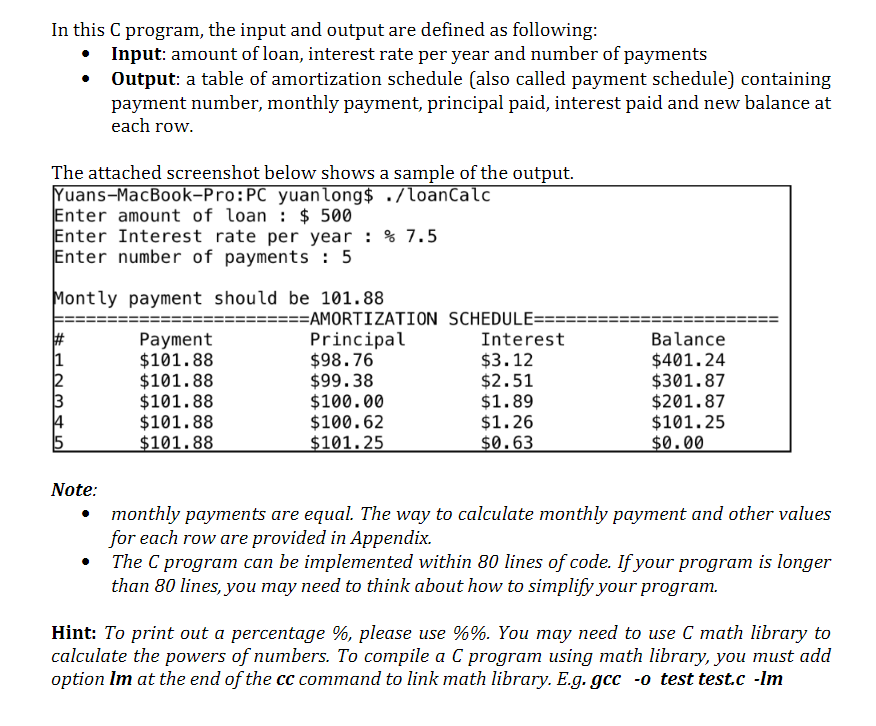 Print interest. Interest and principal calculation. How to calculate principal paid in loan.