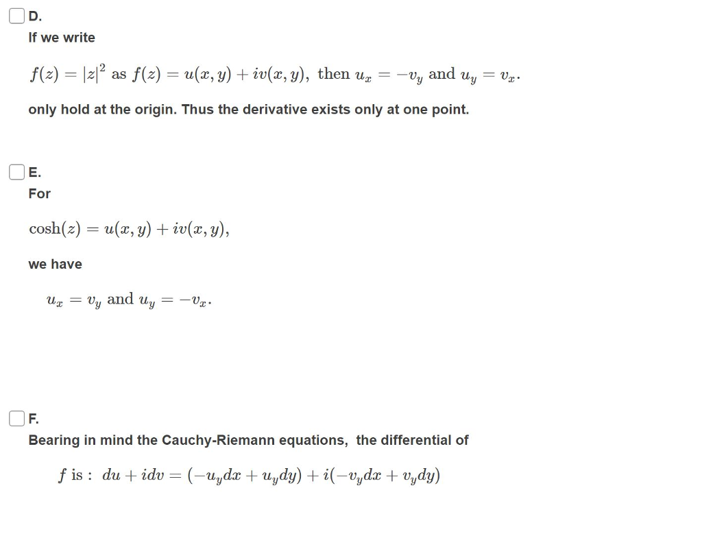 Solved Let Ziy And F Z U G Iv X Y If The Derivativ Chegg Com