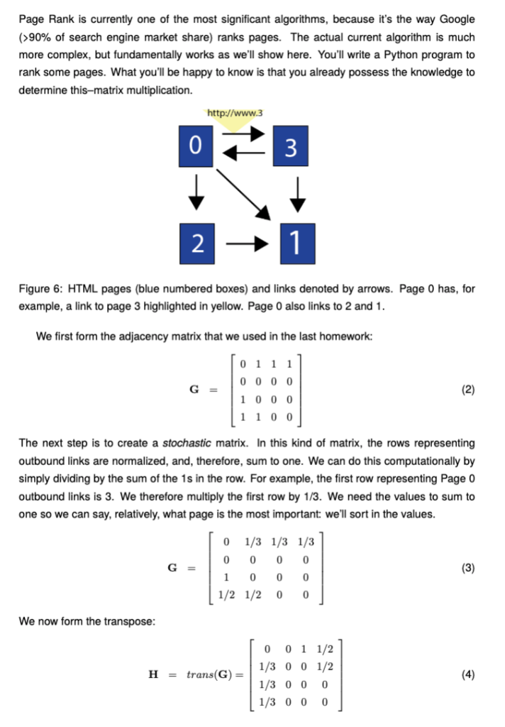 Page Rank is currently one of the most significant algorithms, because its the way Google (>90% of search engine market shar