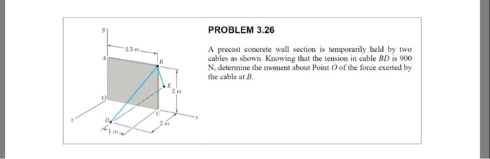Solved Problem 3 26 A Precast Concrete Wall Section Is Chegg Com
