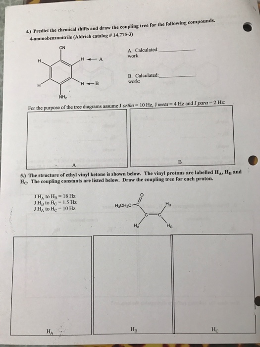 A 5 Pts Predict The Expected Chemical Shift And Chegg Com