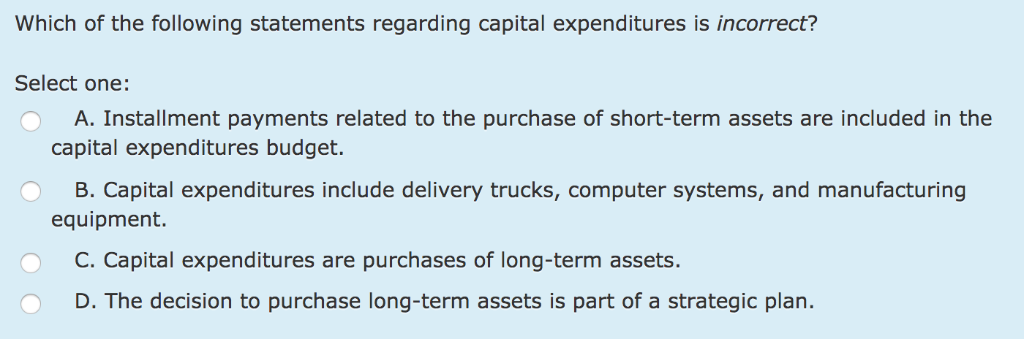 Solved Which Of The Following Statements Regarding Capita