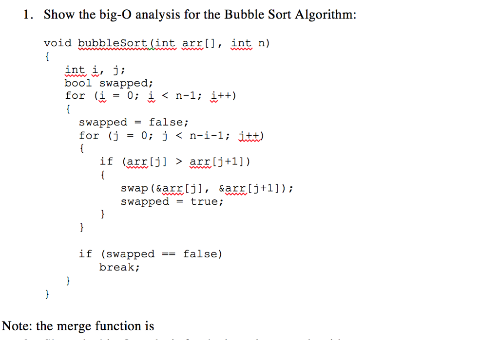 Bubble Sort and its Analysis