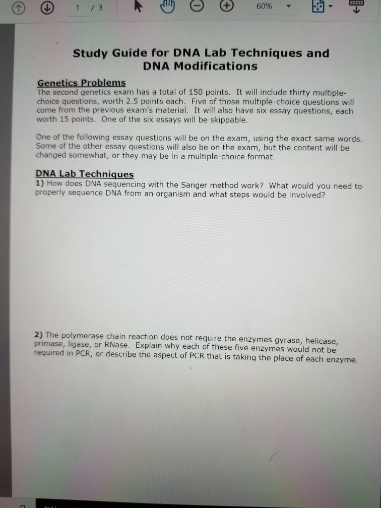Analysis Essay Thesis Example Study Guide For Dna Lab Techniques And Dna Modifications Genetics Problems The Second Genetics Exam Has English Essay Topics For College Students also Best Online Assignment Help Solved Genetics Study Guide Exam Rna Techniques Mutage Life After High School Essay