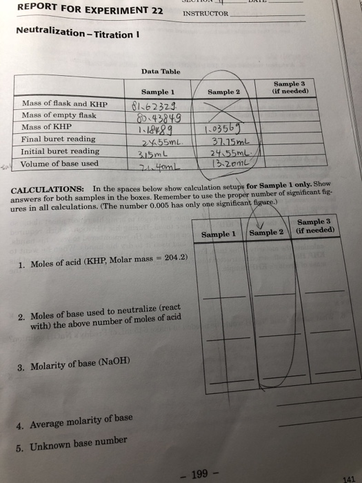 Report For Experiment 22 Instructor Chegg 