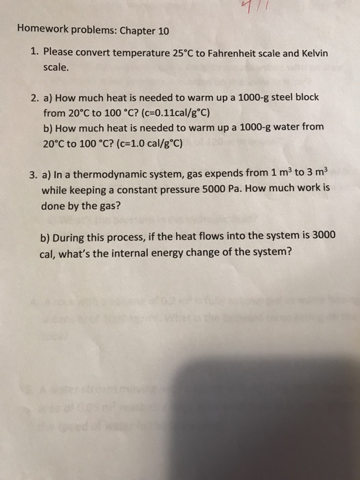 Solved Homework Problems Chapter 10 1 Please Convert Te