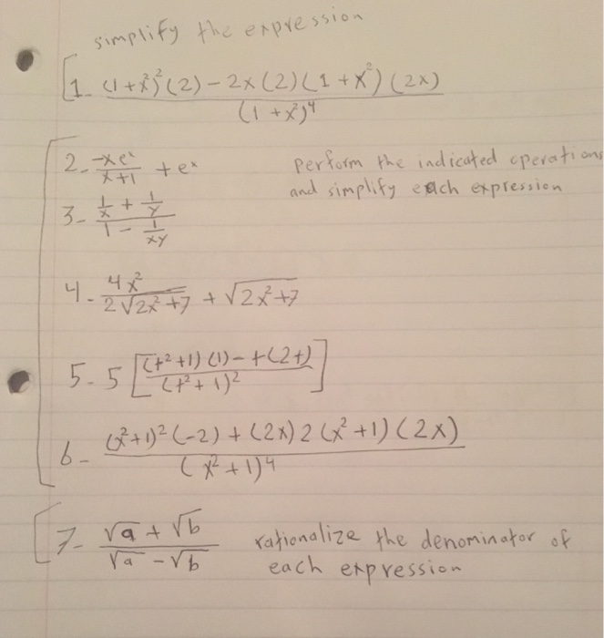 Simplify The Expression 1 X 2 2 2 2x 2 1 Chegg Com