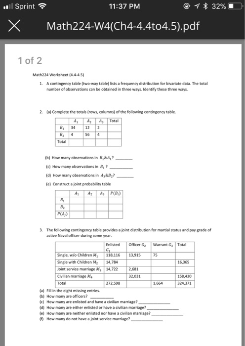 solved sprint 11 37 pm math224 w4 ch4 4 4t04 5 pdf 1 of 2 chegg com